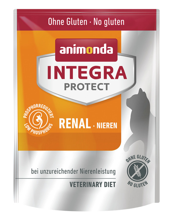 Animonda Integra Protect Renal, Katzen, unzureichende Nierenleistung, phosphorreduziert, glutenfrei, Veterinary Diet, 100g.