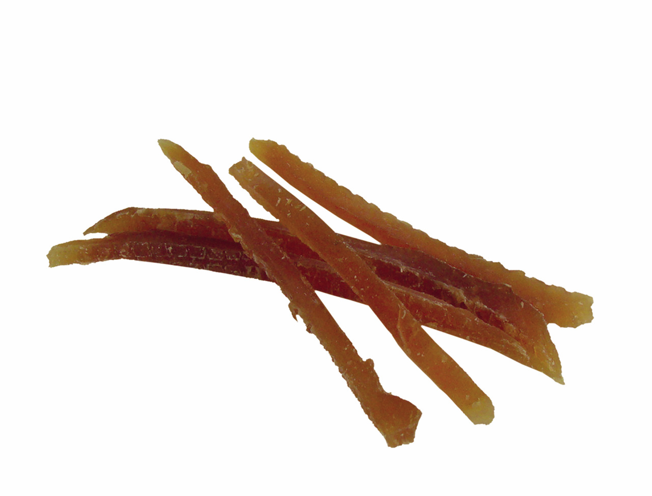 StarSnack Kaustreifen für Hunde, getrocknetes Fleisch, Snack/Belohnung, für alle Größen, braun, länglich, dünn.