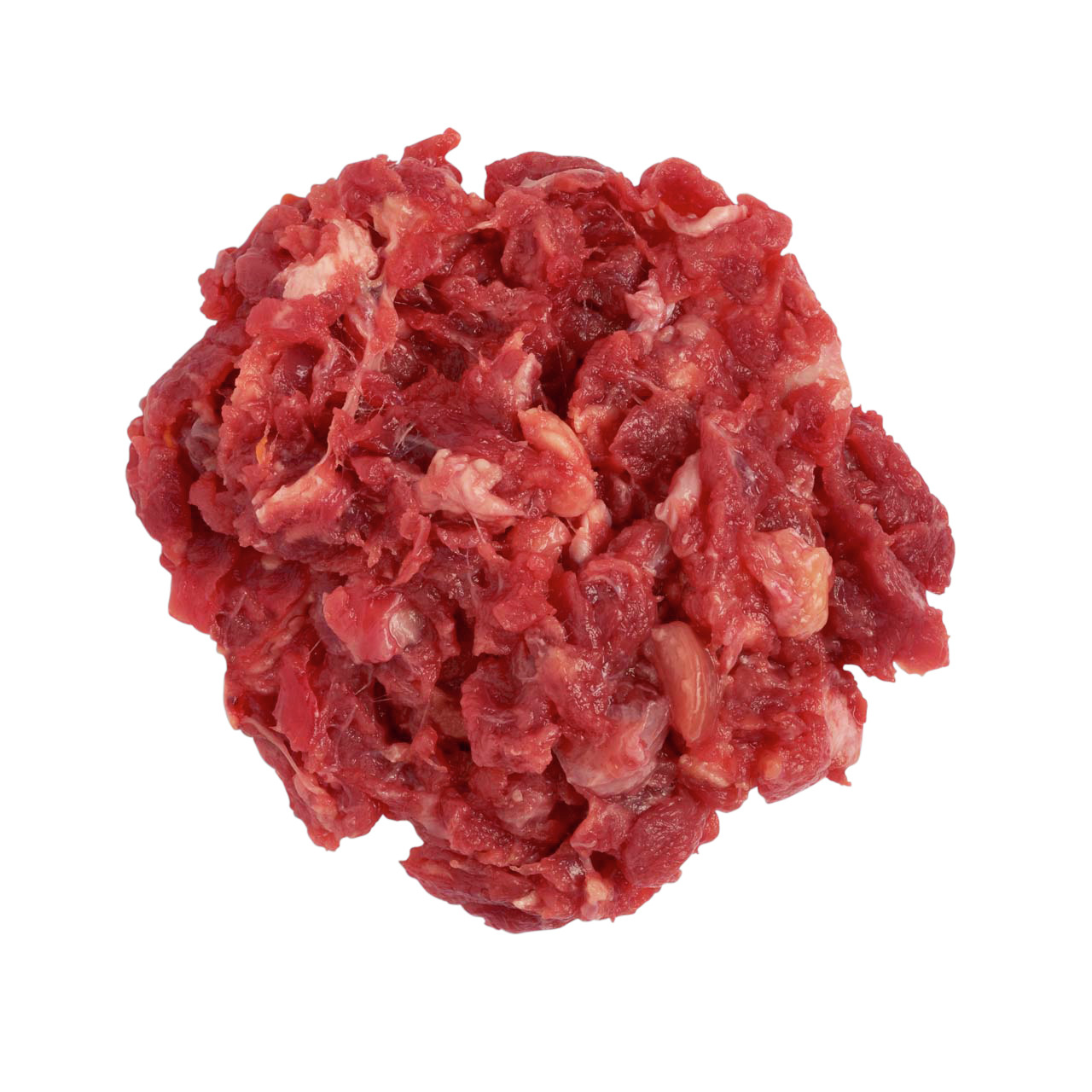 Lottis Häppchen Rindermuskelfleisch, für Hunde, Geschmacksrichtung Rind, ca. 500 g, rohes Fleisch, ideal zur Fütterung.