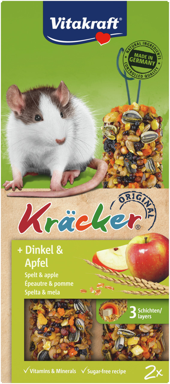 Vitakraft Kräcker® Dinkel/Apfel Ratten 2 Stück