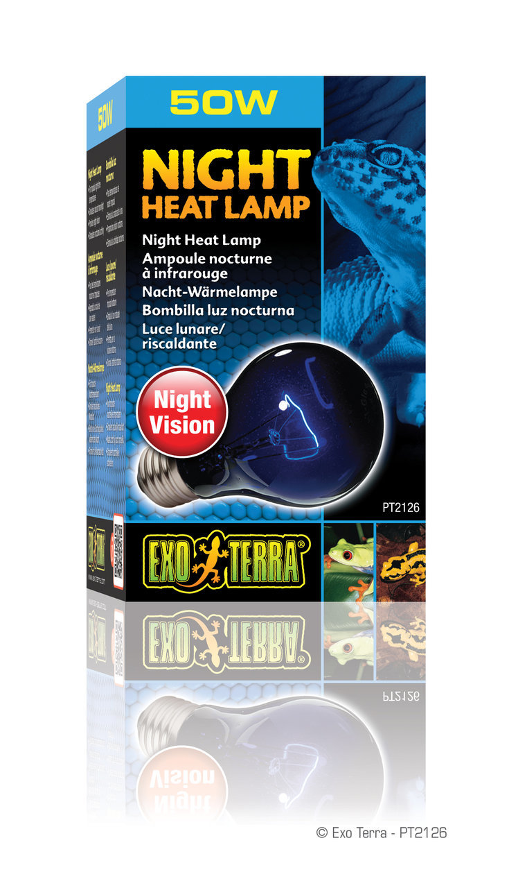 Exo Terra Night Heat Lamp / Mondscheinlampe 50 Watt Terrarienbeleuchtung