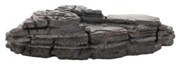 HOBBY Aqua-Terrarium-Felsen, für Aquarienliebhaber & Reptilienhalter, naturnahe Optik in Grau, Deko für Unterwasserlandschaften.