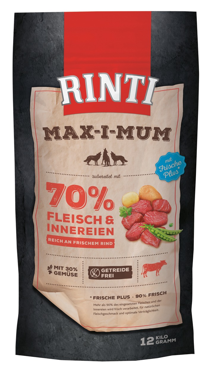 RINTI Max-I-Mum Rind 12kg Hundetrockenfutter