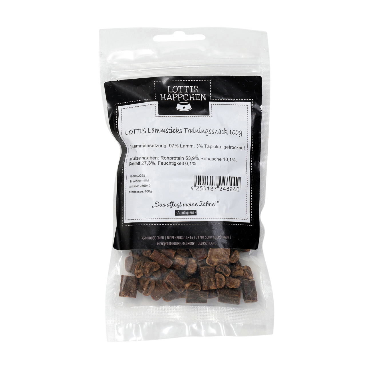 LOTTIS HÄPPCHEN Lammsnacks Trainingssnack 100 g