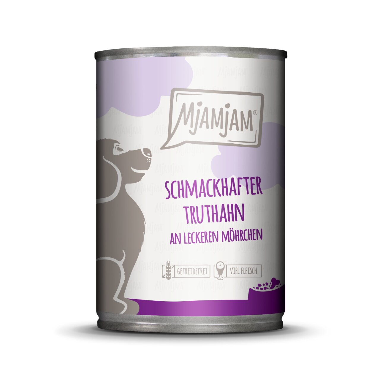 MJAMJAM Hundefutter, Truthahn & Möhrchen, getreidefrei, hoher Fleischanteil.