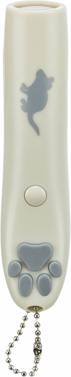 TRIXIE Klicker für Hunde und Katzen, ergonomisches Design, mit Klickerfunktion, cremefarben, inkl. Handschlaufe, kompakt.