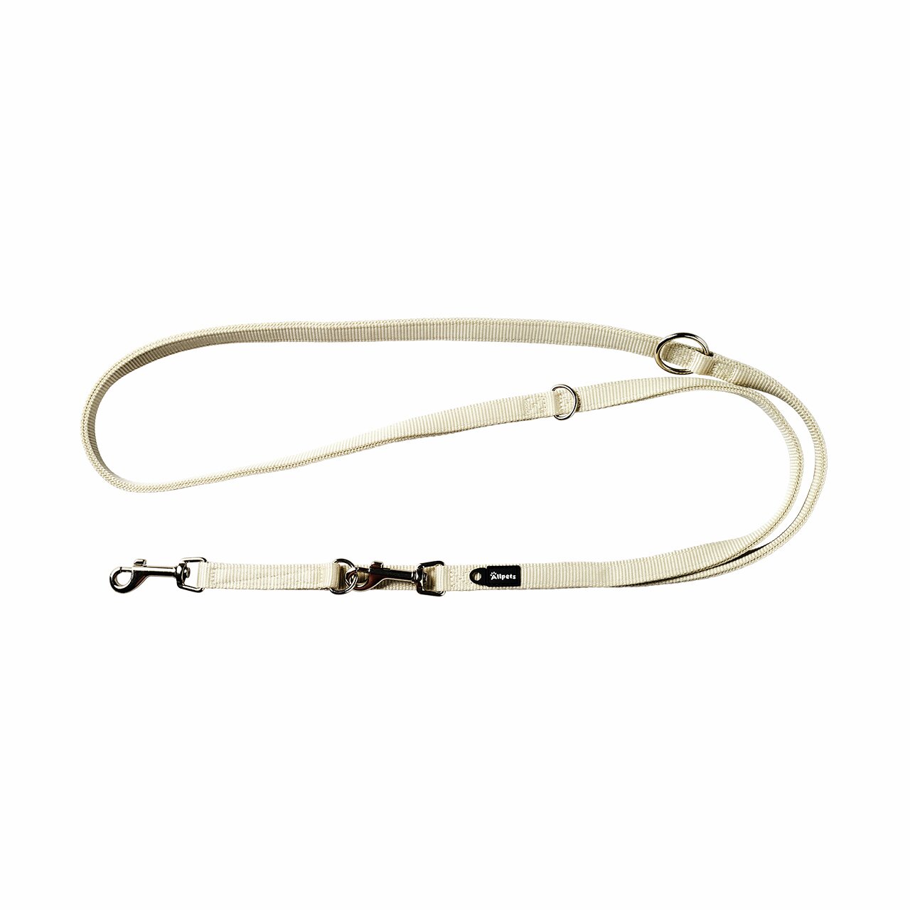 Allpets Hundeleine, Nylon, für Hunde aller Größen, 2 Karabiner, verstellbar, ideal für Spaziergänge-Training, schlichtes Design.