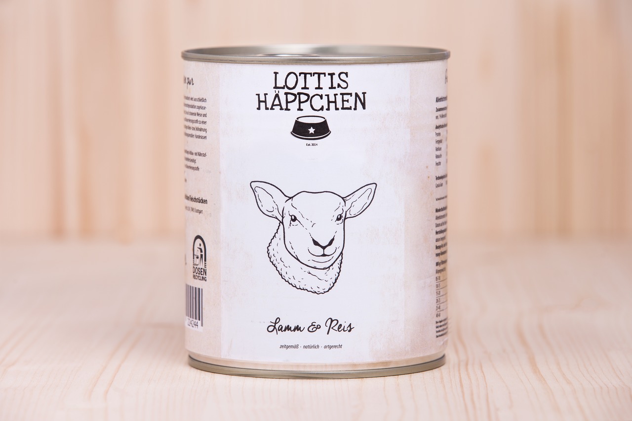 Lottis Häppchen Lamm & Reis Hunde Nassfutter 800 g