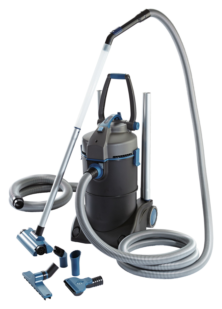 Oase Pondovac 4: Leistungsstarker Teich--Poolsauger für Teiche, Pools & Nassbereiche. Ergonomisch, flexibel, inkl. Aufsätze.