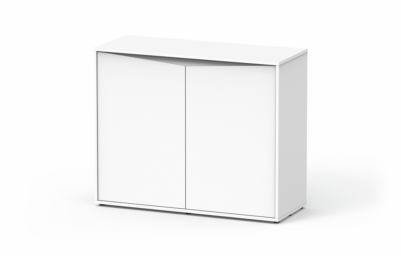 Aquatlantis Aquarienunterschrank, weiß, modern, 2 Türen, Stauraum f. Zubehör, ideal f. stilvolle u. funktionale Aquarienbesitzer.