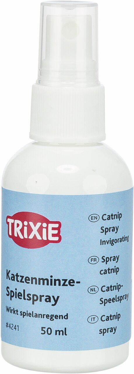 TRIXIE Katzenminze-Spielspray, für Katzen, wirkt spielanregend, 50 ml-Flasche, ideal zur Stimulation und Beschäftigung.