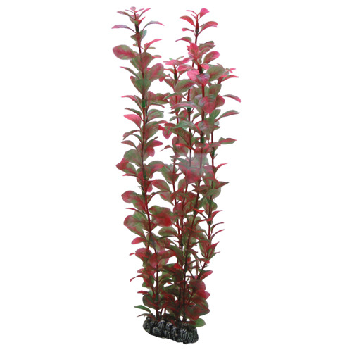 HOBBY "Red Plant", künstl. Aquariumpflanze, rot-grün, für Süß--Salzwasseraquarien, ca. 30 cm, bietet Fischen Verstecke.