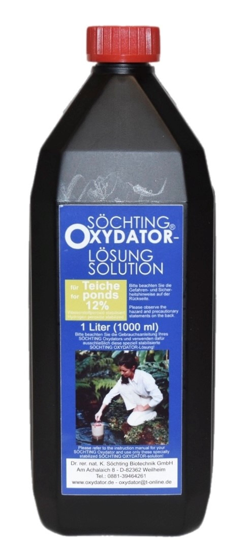 Söchting Oxydator-Lösung, 12%, 1L. Für Teiche: Pflege & Sauerstoffversorgung.
