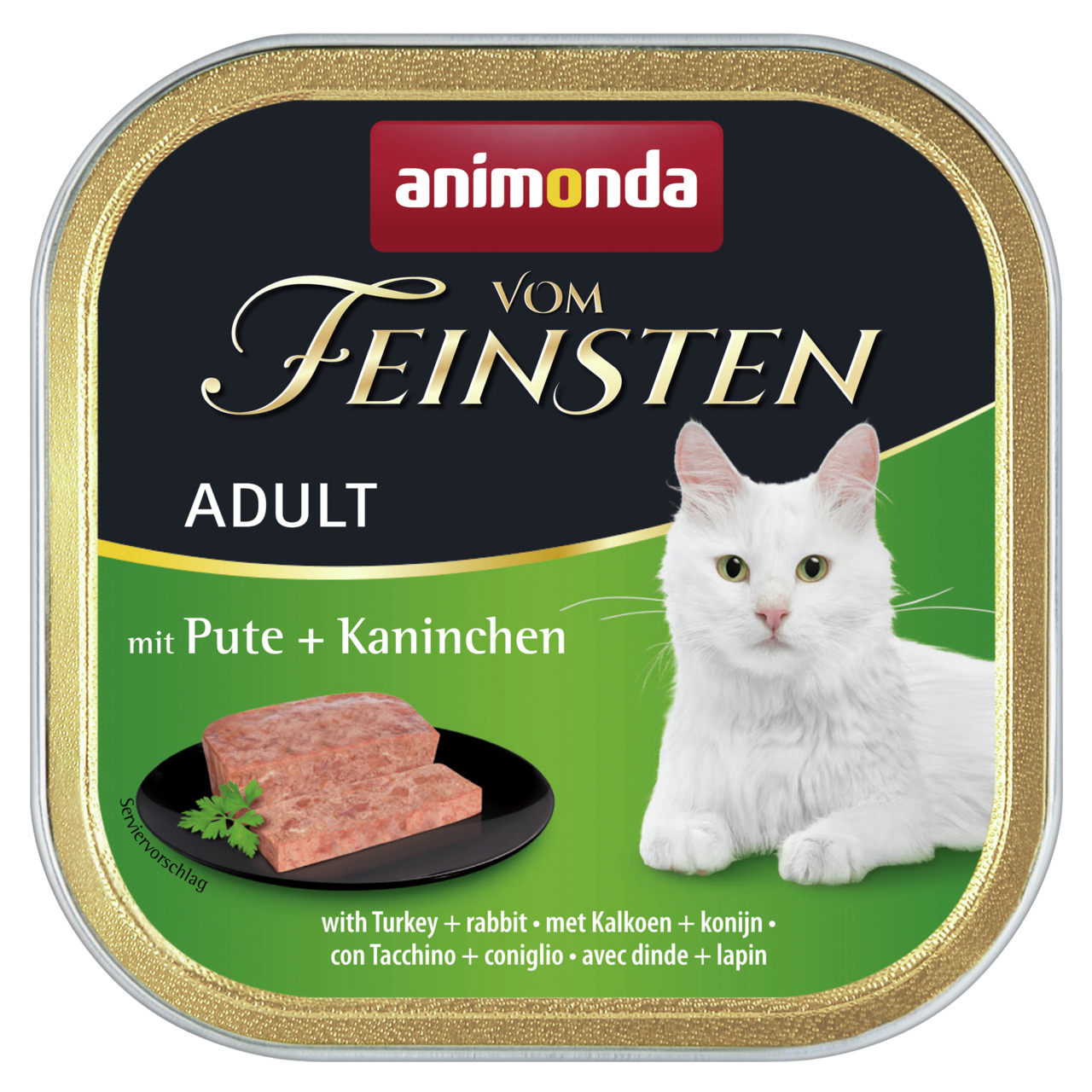 Animonda vom Feinsten Adult Pute und Kaninchen Katzen Nassfutter 100 g