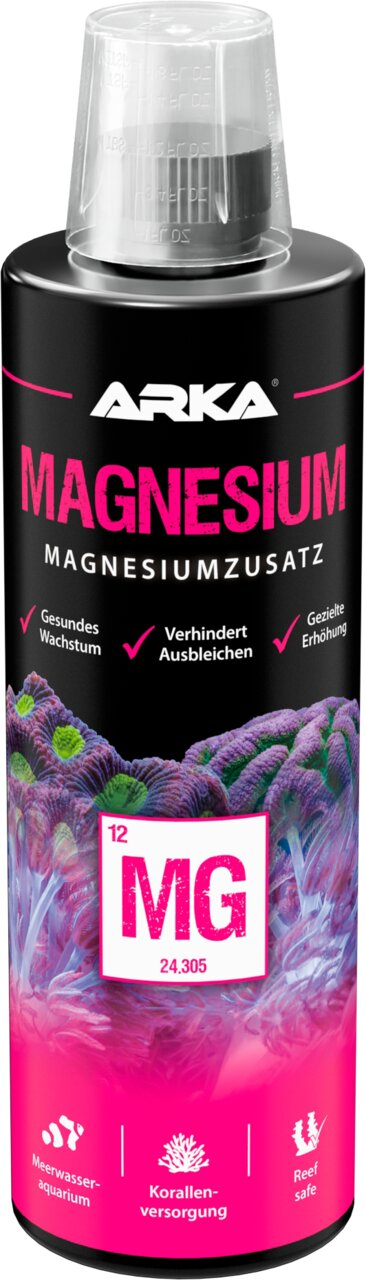 ARKA Magnesium Magnesiumzusatz für Meerwasseraquarien, Korallenversorgung, reef safe, fördert Wachstum, 500 ml