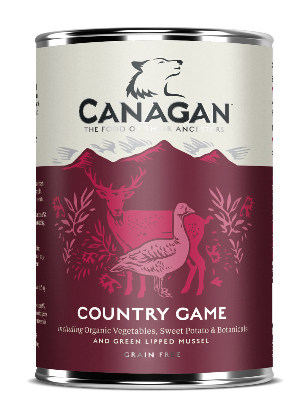 Sparpaket 6 x 400 g Canagan Country Game For Dogs Hunde Nassfutter