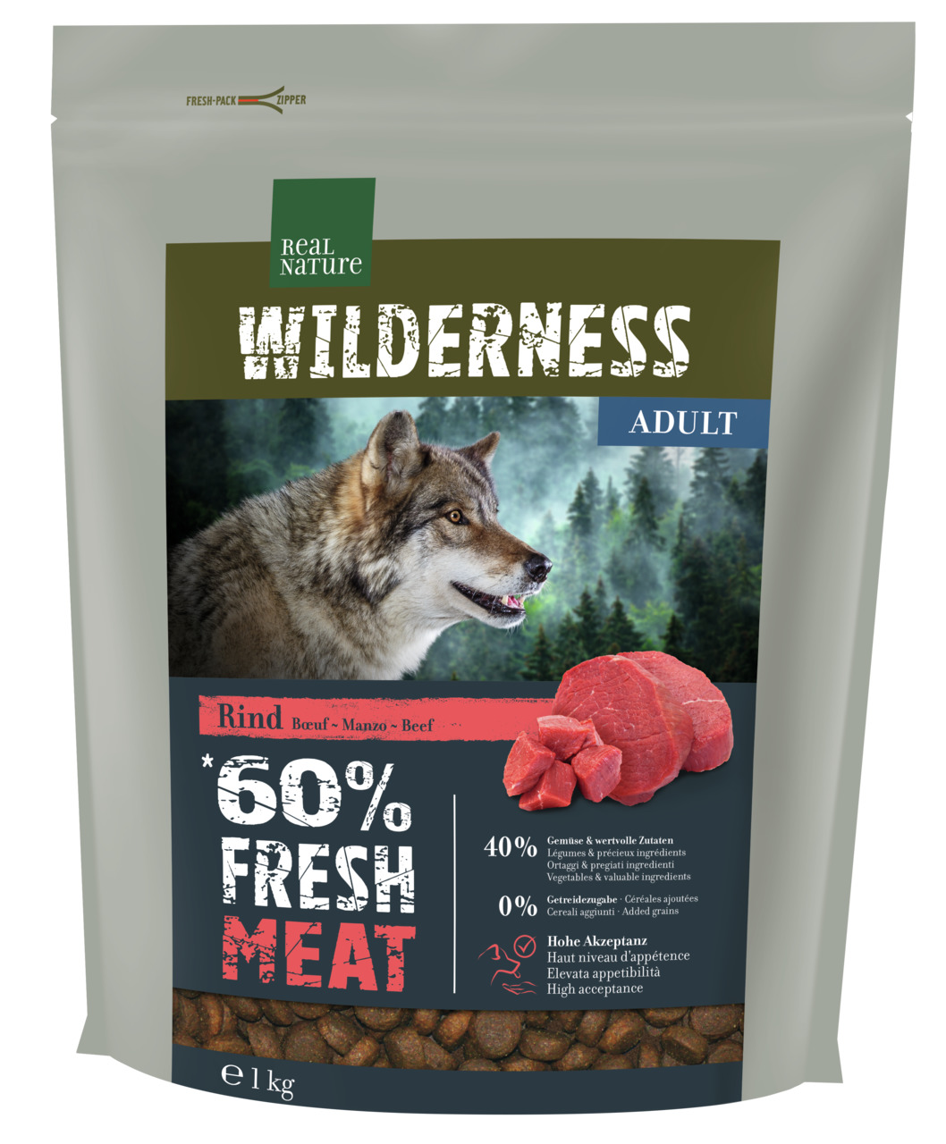 REAL NATURE WILD Fresh Beef Adult 1 kg