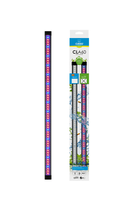 Ciano CLA60 LED-Aquarienbeleuchtung, für Aquarien bis 60 cm, energiesparend, fördert Pflanzenwachstum & intensiviert Fischfarben.