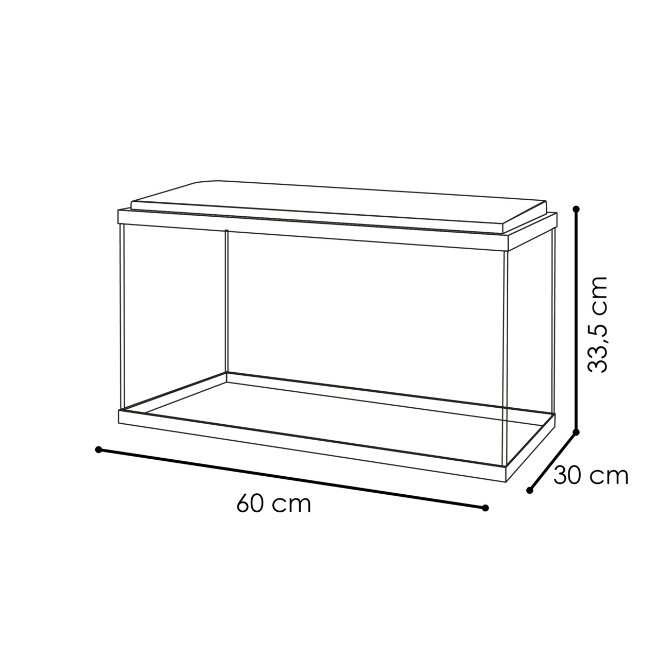 CIANO Aquariumset "Aquarium" 60 weiß mit Transportverpackung