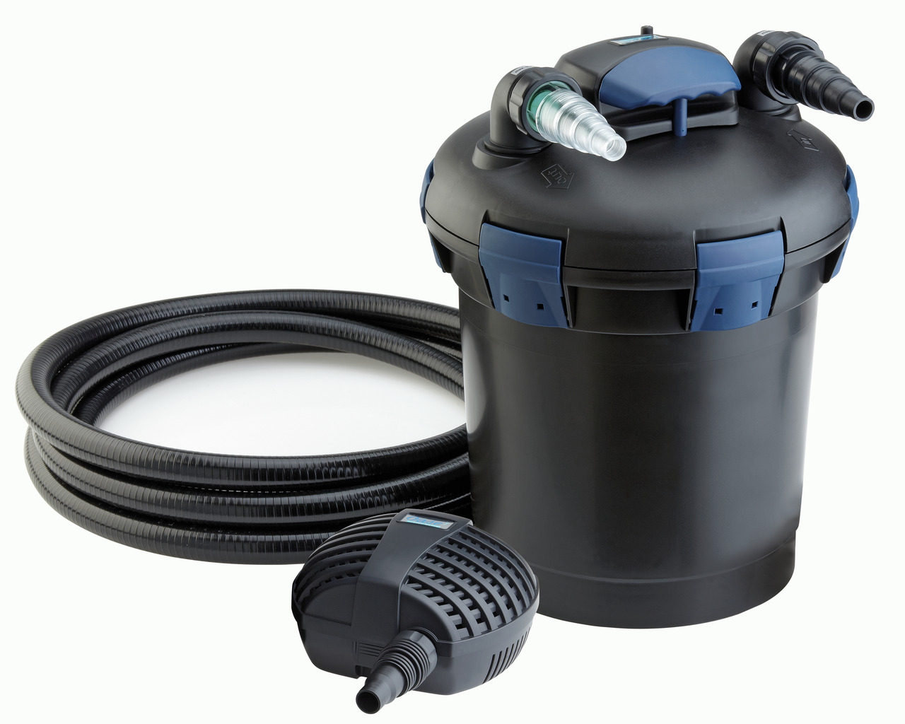 Oase BioPress Set 6000: Druckfilter-Set für Teiche bis 6000 L, inkl. Pumpe & Schlauch, sorgt für klares Wasser, ideal für Teichbesitzer.