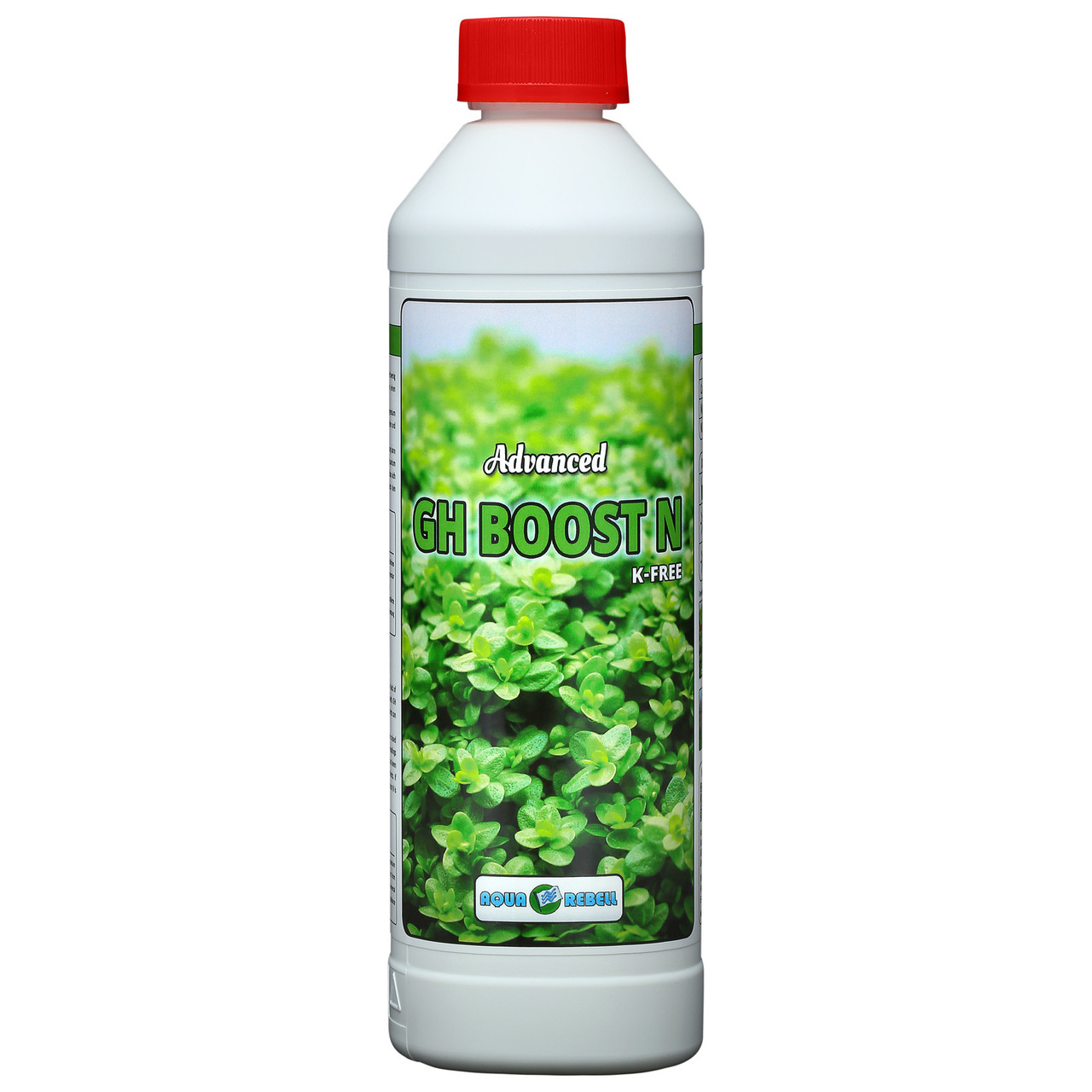 Aqua Rebell Advanced GH Boost N K-Free, Flüssigdünger für Aquarienpflanzen, 500 ml, speziell für Wasserpflanzenpflege.