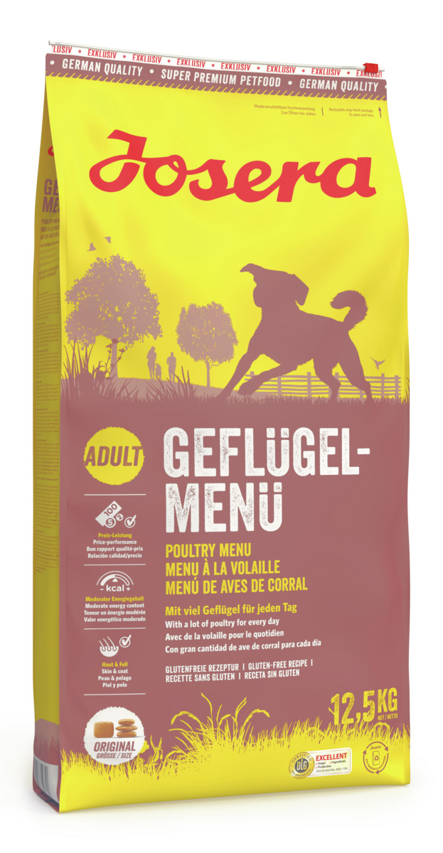 Sparpaket 2 x 12,5 kg Josera Geflügel-Menü Hunde Trockenfutter