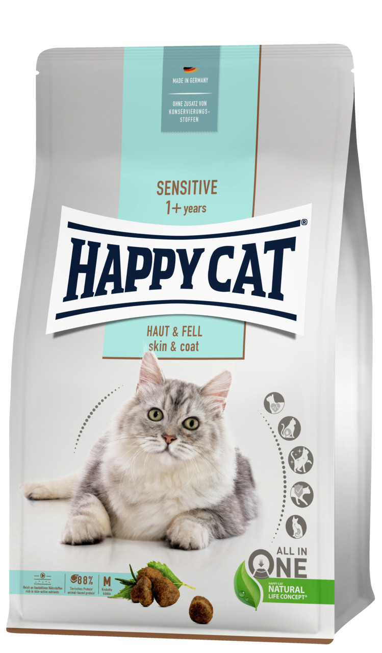 HAPPY CAT Supreme Sensitive Haut & Fell 1,3 Kilogramm Katzentrockenfutter