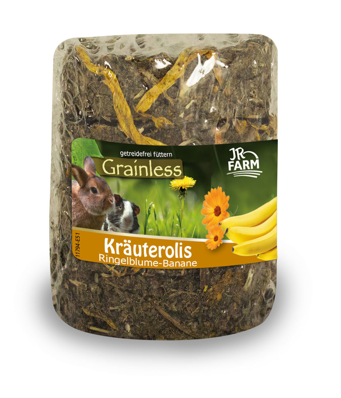 JR Farm Grainless Kräuterolis Ringelblume Banane Nager Snack 80 g