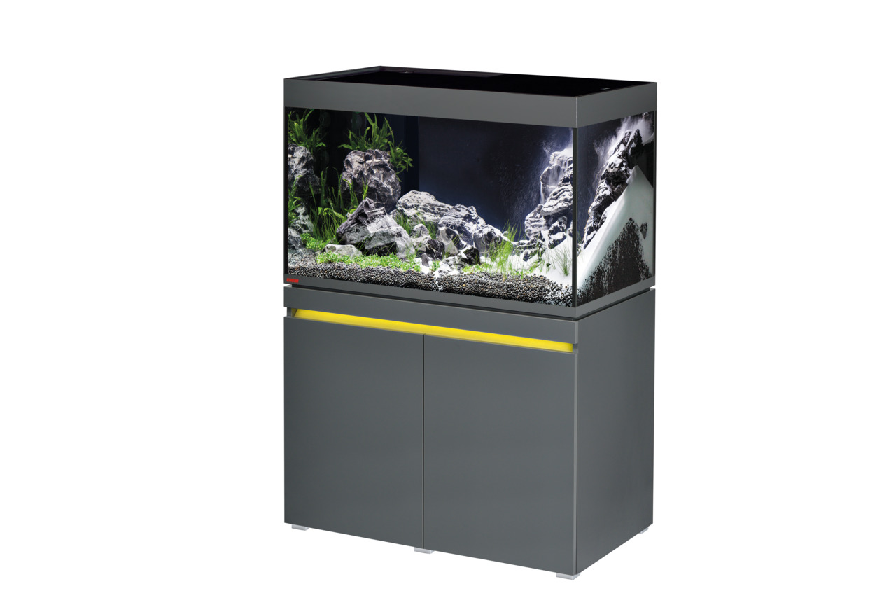 EHEIM aquarium proxima 250, 250L, für Süßwasserfische, modernes Design in Anthrazit, inkl. Unterschrank, für Aquaristik-Enthusiasten.