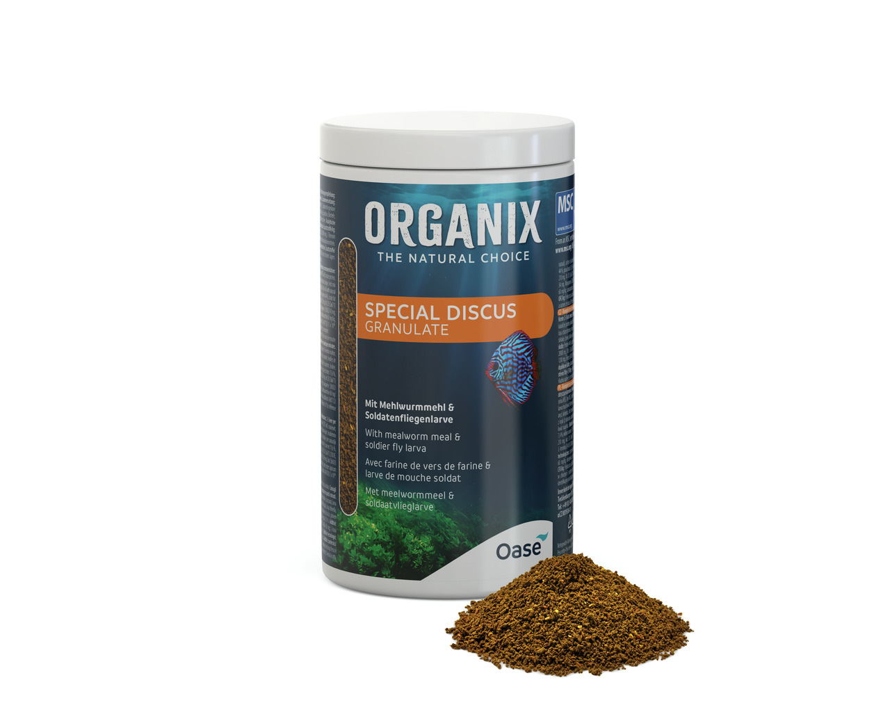 Oase ORGANIX Discus Special Granulate 1000 Mililiter Fischfutter