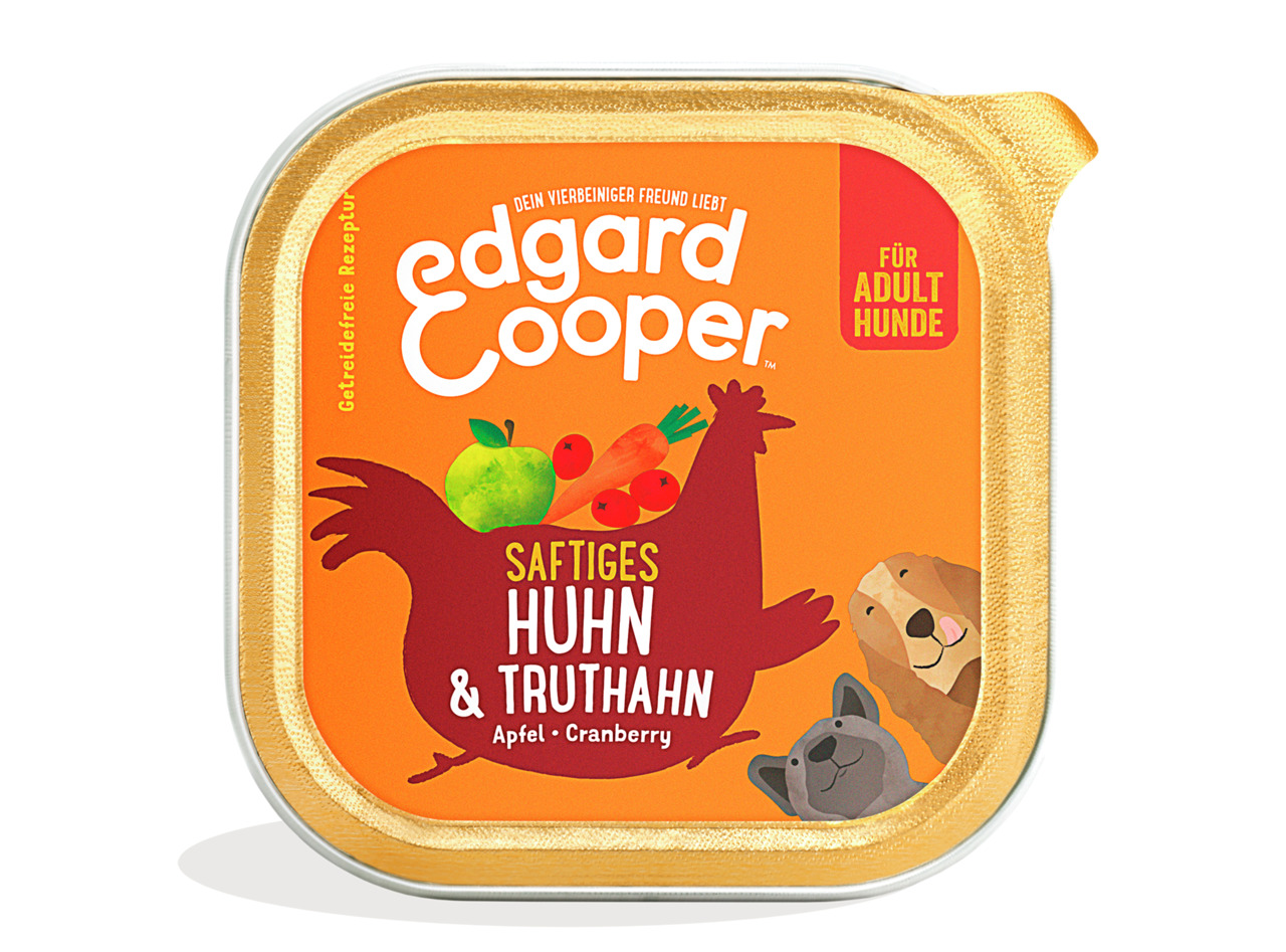 Edgard & Cooper Adult Huhn & Truthahn Hunde Nassfutter 150 g