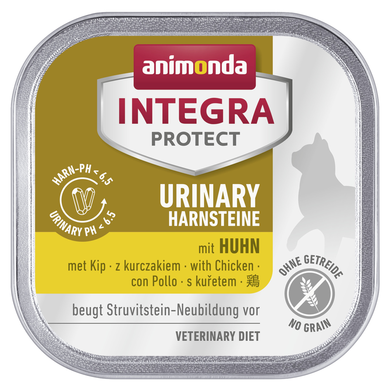 Sparpaket 32 x 100 g Animonda Integra Protect Urinary/Harnsteine mit Huhn Katzen Nassfutter