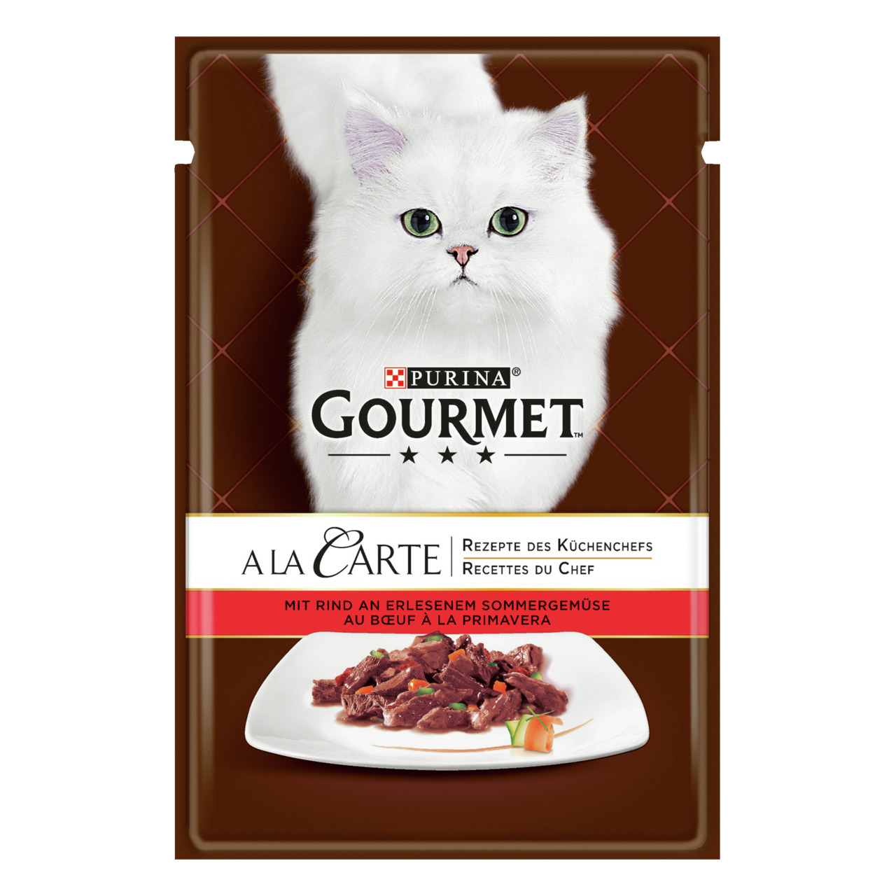 Gourmet à la Carte Rind an erlesenem Sommergemüse 85g Katzenfutter
