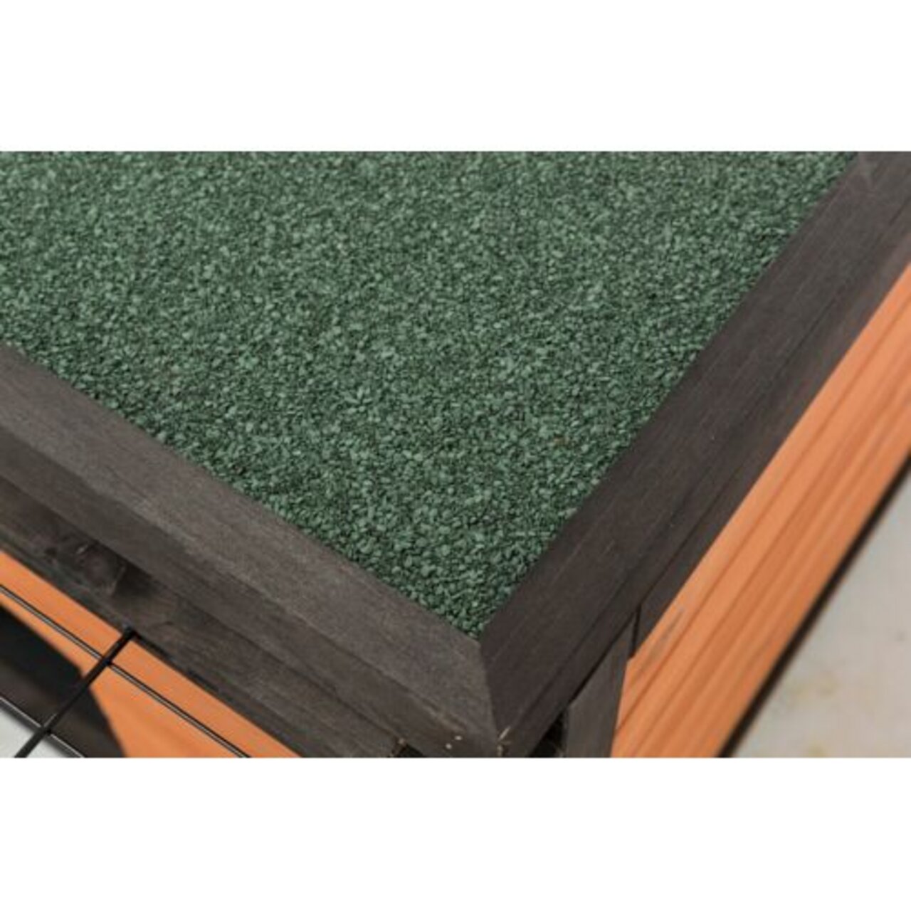 TRIXIE Kleintierstalls-Dach, für Kaninchen/Meerschweinchen, grüne witterungsbeständige Beschichtung, stabil, wetterfest, Schutz & Komfort.