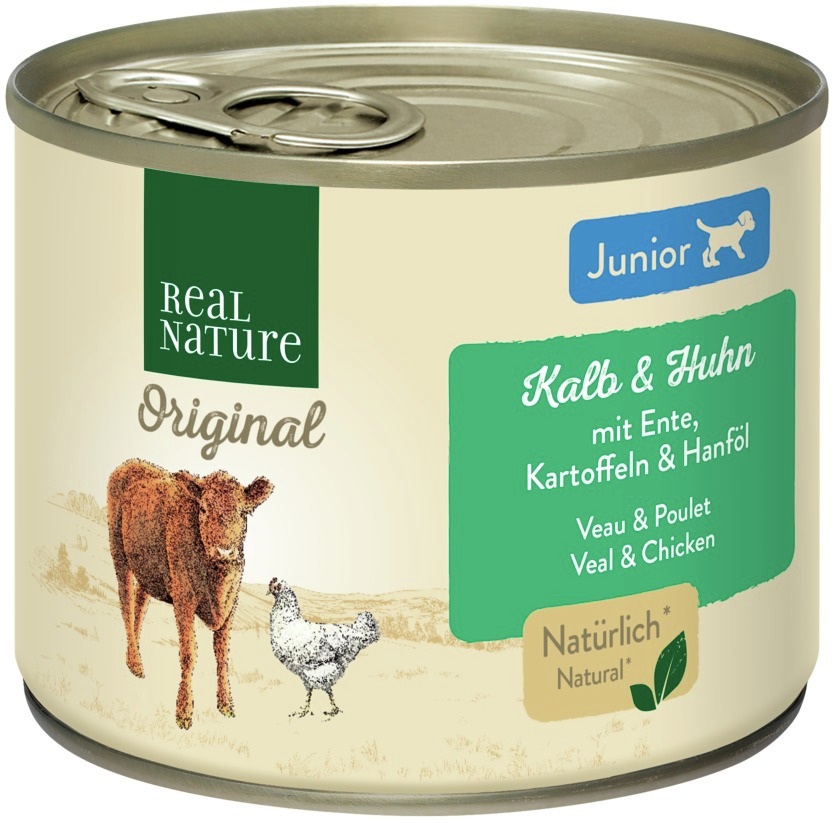 REAL NATURE Junior Kalb, Huhn und Ente 200 g
