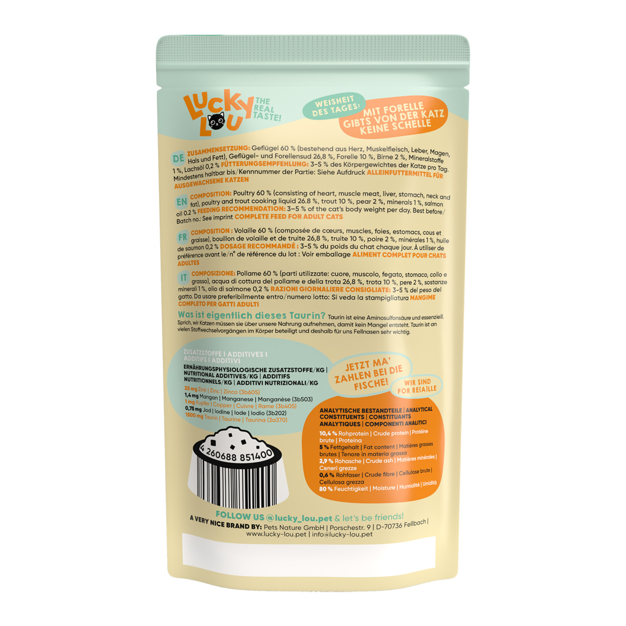 Lucky Lou Adult Geflügel & Forelle 125 g