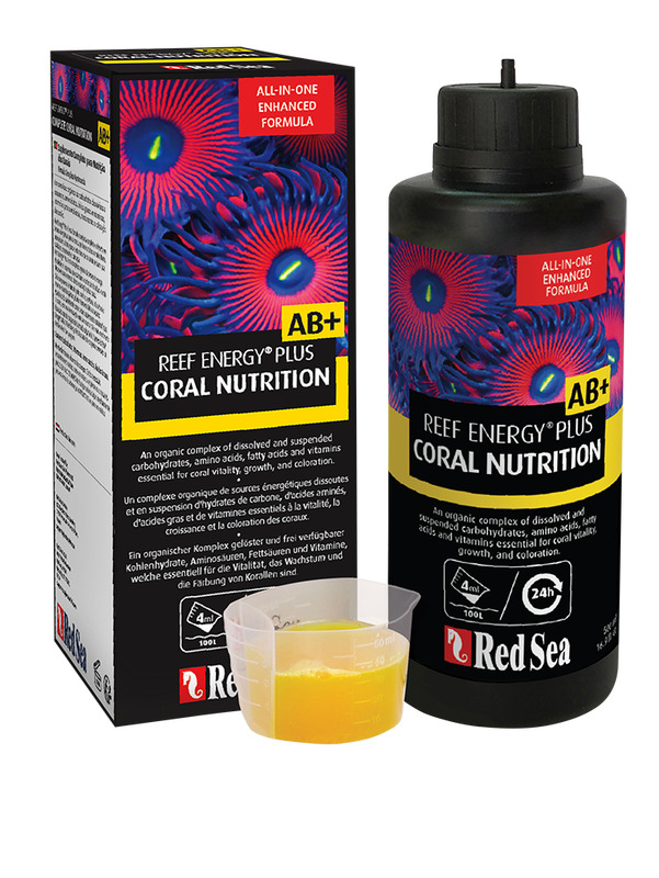 Red Sea Reef Energy Plus AB+ Coral Nutrition, für Aquarienbesitzer, 500 ml, All-in-One-Formel mit Kohlenhydraten, Aminosäuren & Vitaminen.