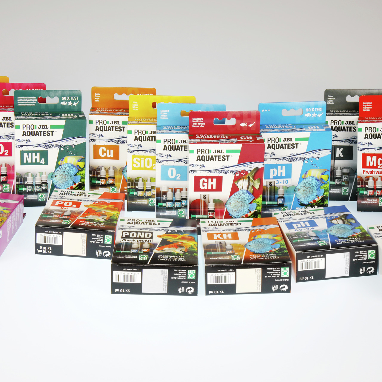 JBL Silikat-Test-Set SiO2, für Aquarienbesitzer, misst Silikatgehalt, inkl. 3 Reagenzien, Farbskala & Testgefäß, für optimale Wasserqualität.