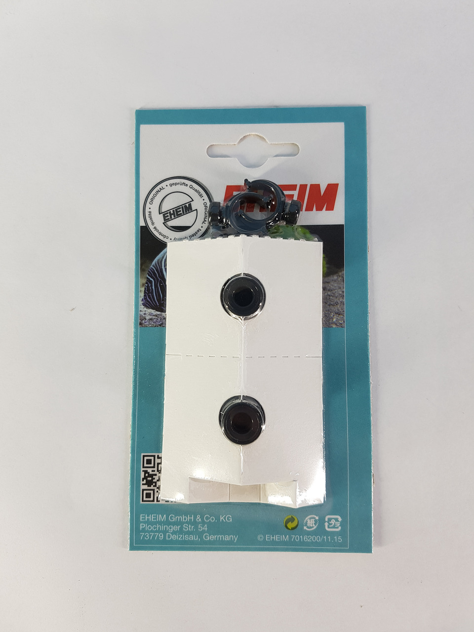 EHEIM Schlauchadapter, Zubehör für Aquarien, für Aquaristik-Enthusiasten, 2 schwarze Adapter, sichere Schlauchverbindung.