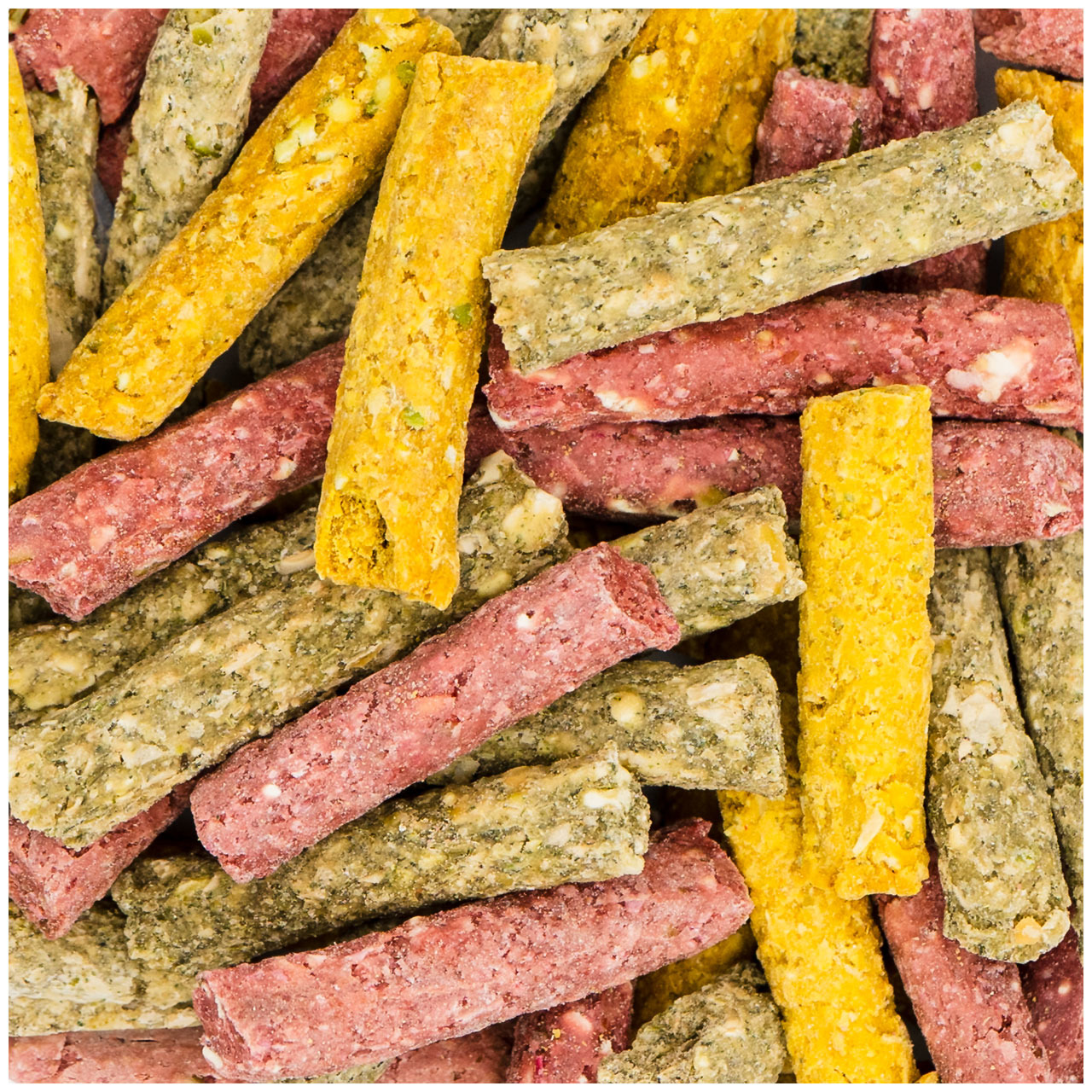 JR FARM Knabber-Sticks, Ergänzungsfutter f. Kaninchen-Meerschweinchen, Geschmacksr. Gemüse, Kräuter, Rote Beete, Menge nicht sichtbar.