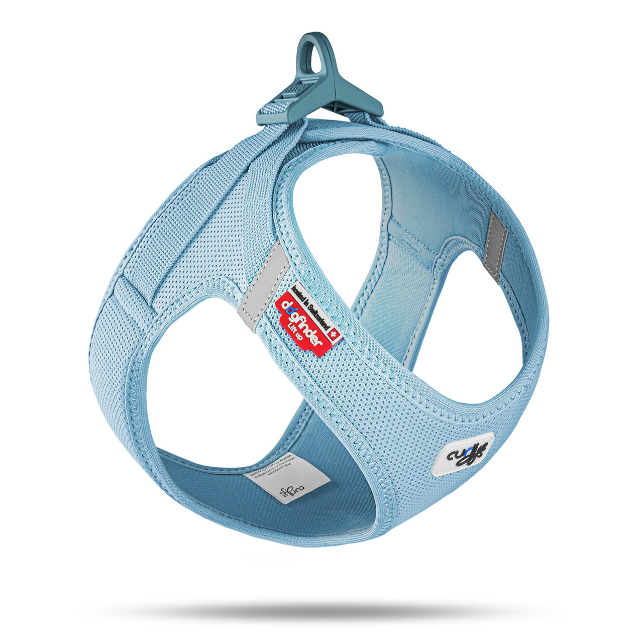 Curli Clasp Air-Mesh Hundegeschirr, für kl.-mittelgr. Hunde, atmungsaktives Mesh, reflektierend, stabiler Verschluss.