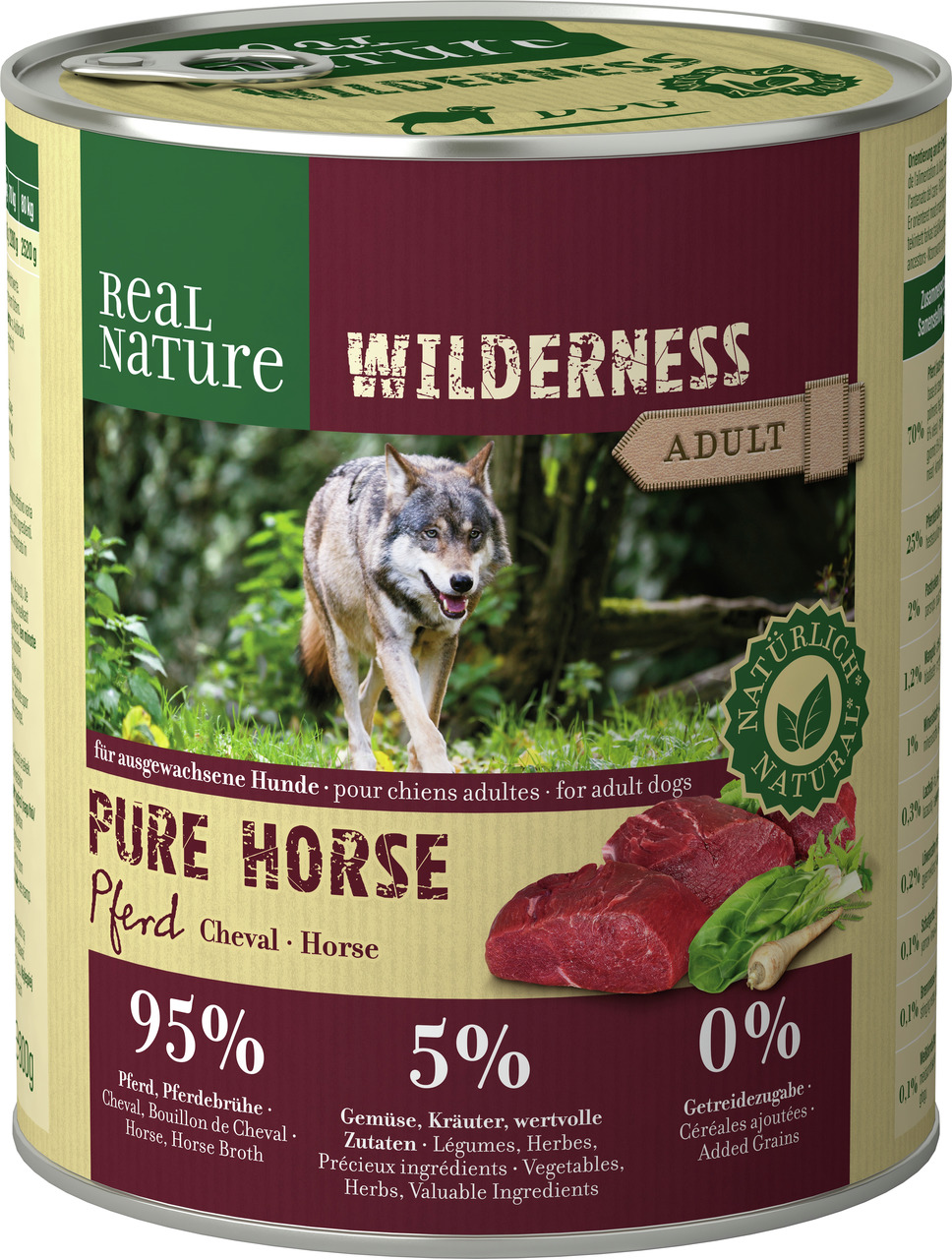 REAL NATURE Wilderness Pure Pferd 800 g