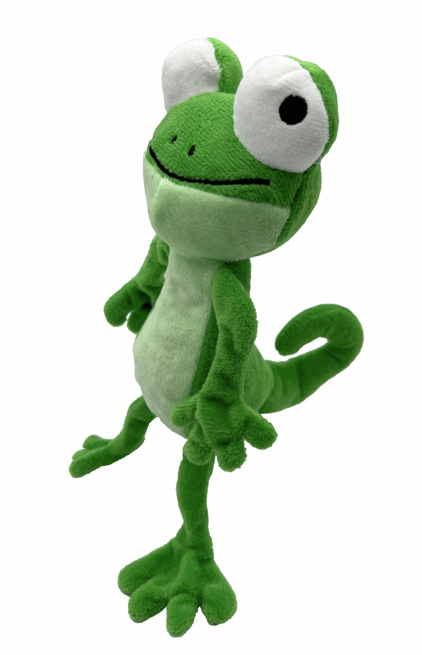 Aumüller Plüschspielzeug Frosch für Katzen, grün, weiche Oberfläche, ideal zum Spielen & Kuscheln.