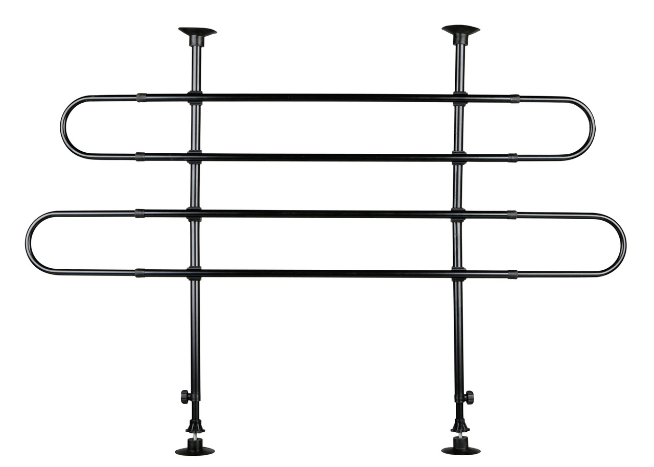 TRIXIE Auto-Schutzgitter, verstellbares Trenngitter f. Hunde, Metall, schwarz, höhen-/breitenverstellbar, f. sicheren Transport.