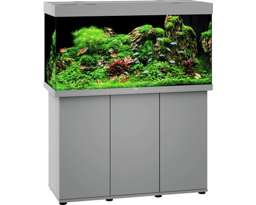 JUWEL Aquarium-Set, rechteckig, inkl. Unterschrank, ideal für Aquaristik-Fans, mit Pflanzen & Fischen, EAN: 4022573076516.