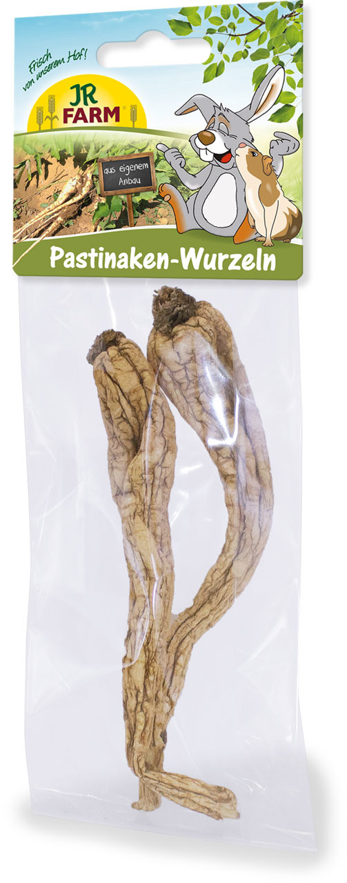 JR FARM Pastinaken-Wurzeln, Naturprodukt f. Kleintiere (Kaninchen, Meerschweinchen), getr. Pastinaken aus eigenem Anbau.