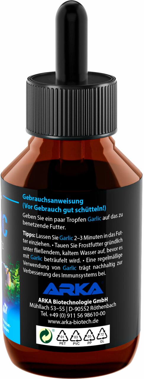 ARKA Garlic Ergänzungsfutter für Zierfische, Knoblauch, stärkt Immunsystem