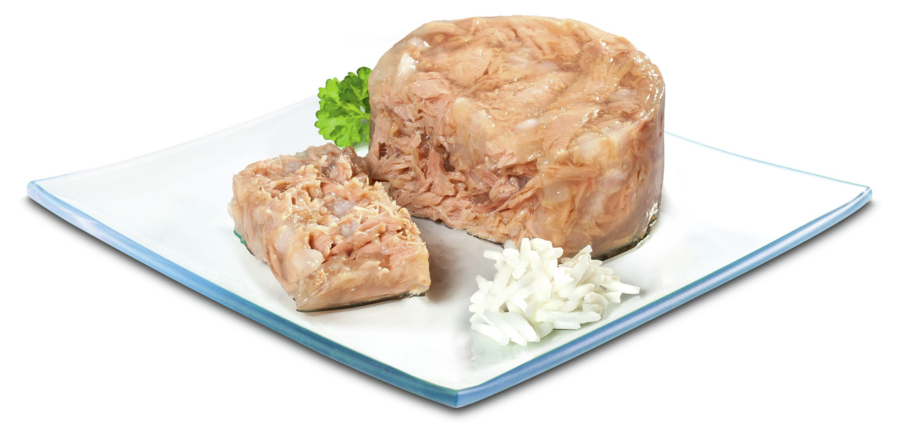 PREMIERE Katzenfutter, für ausgewachsene Katzen, Thunfisch in Gelee mit Reis & Petersilie, ideal für ausgewogene Ernährung.