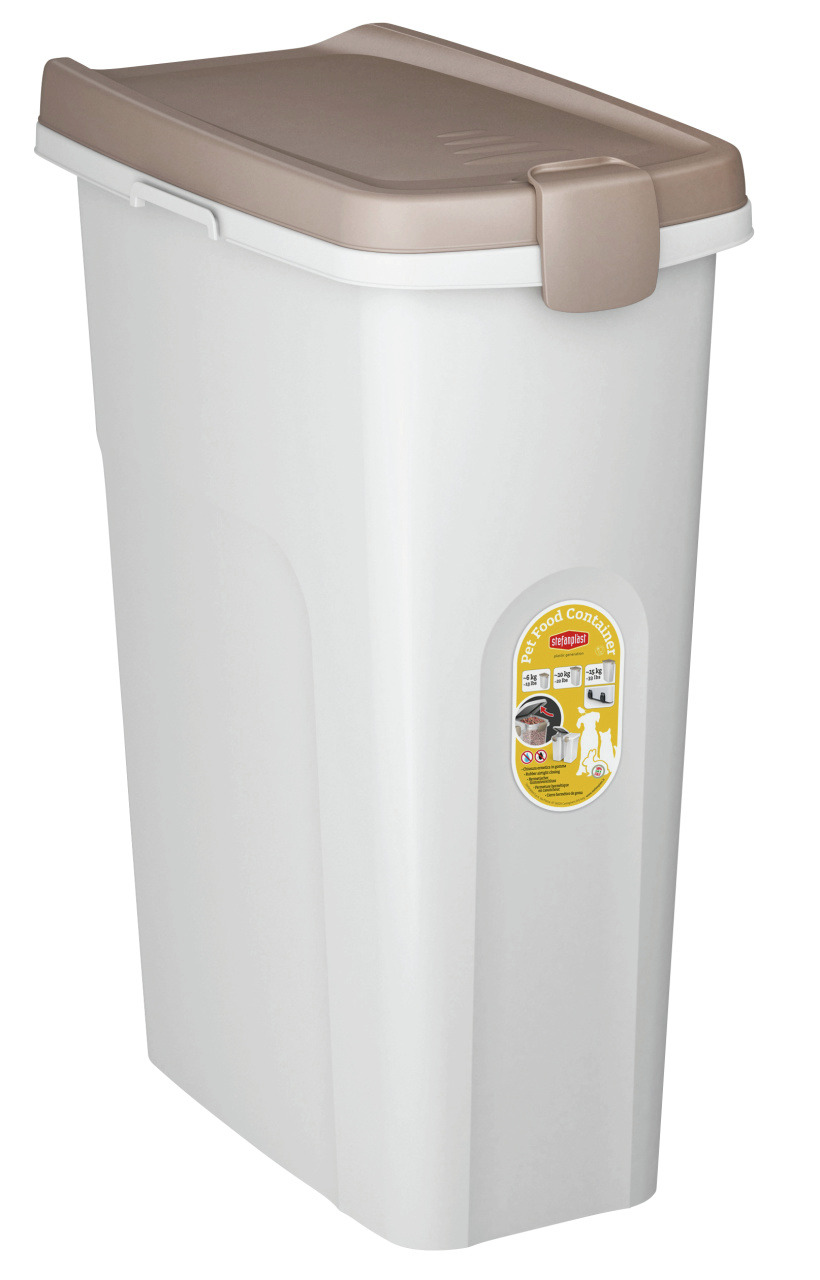 KERBL Petfood-Container 40 L braun/weiß
