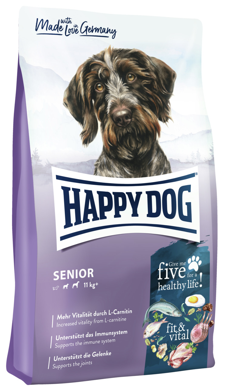 Sparpaket HAPPY DOG fit & vital Senior 2 x 12 Kilogramm Hundetrockenfutter